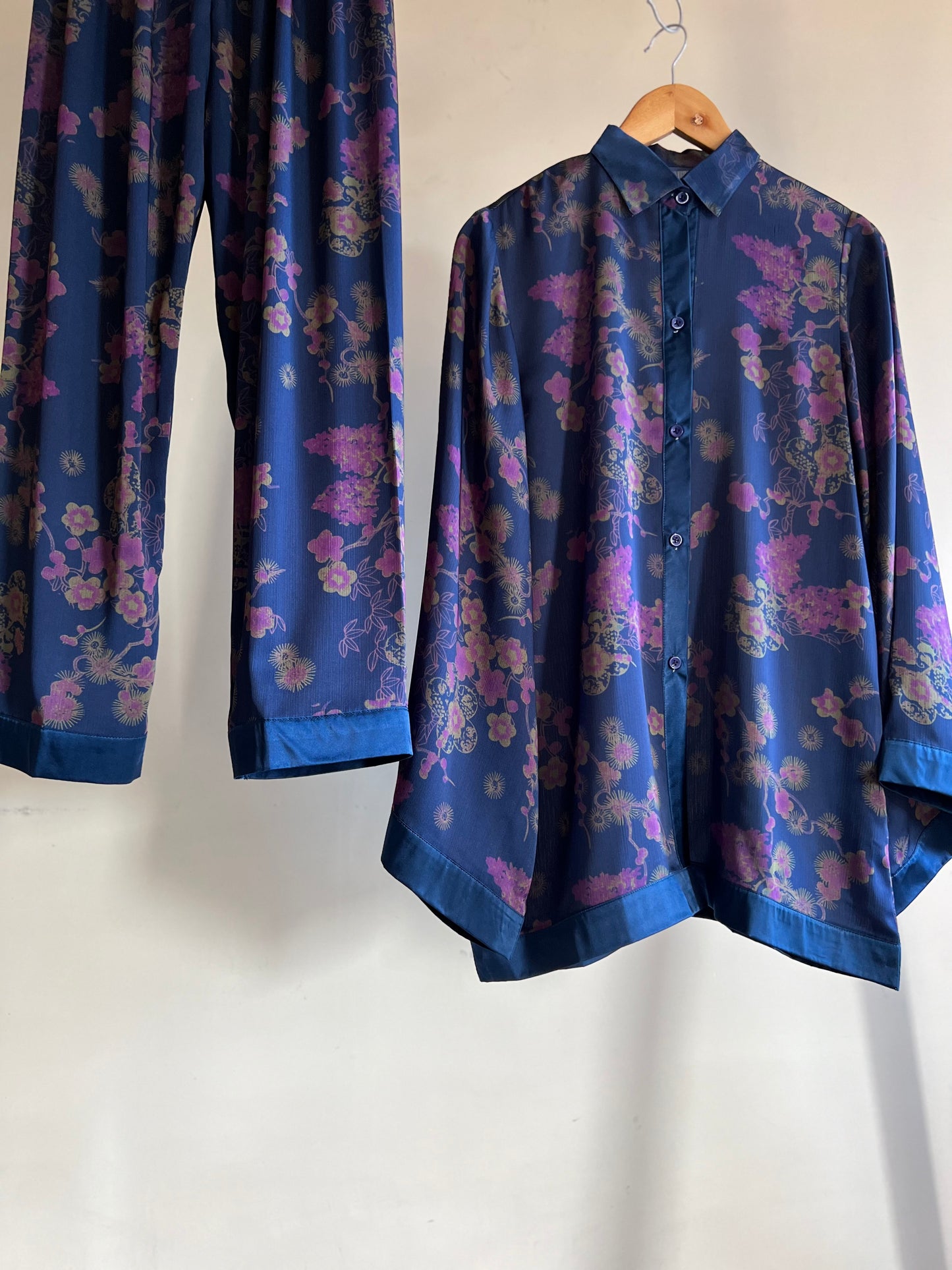 Blue Silk Co-Ord