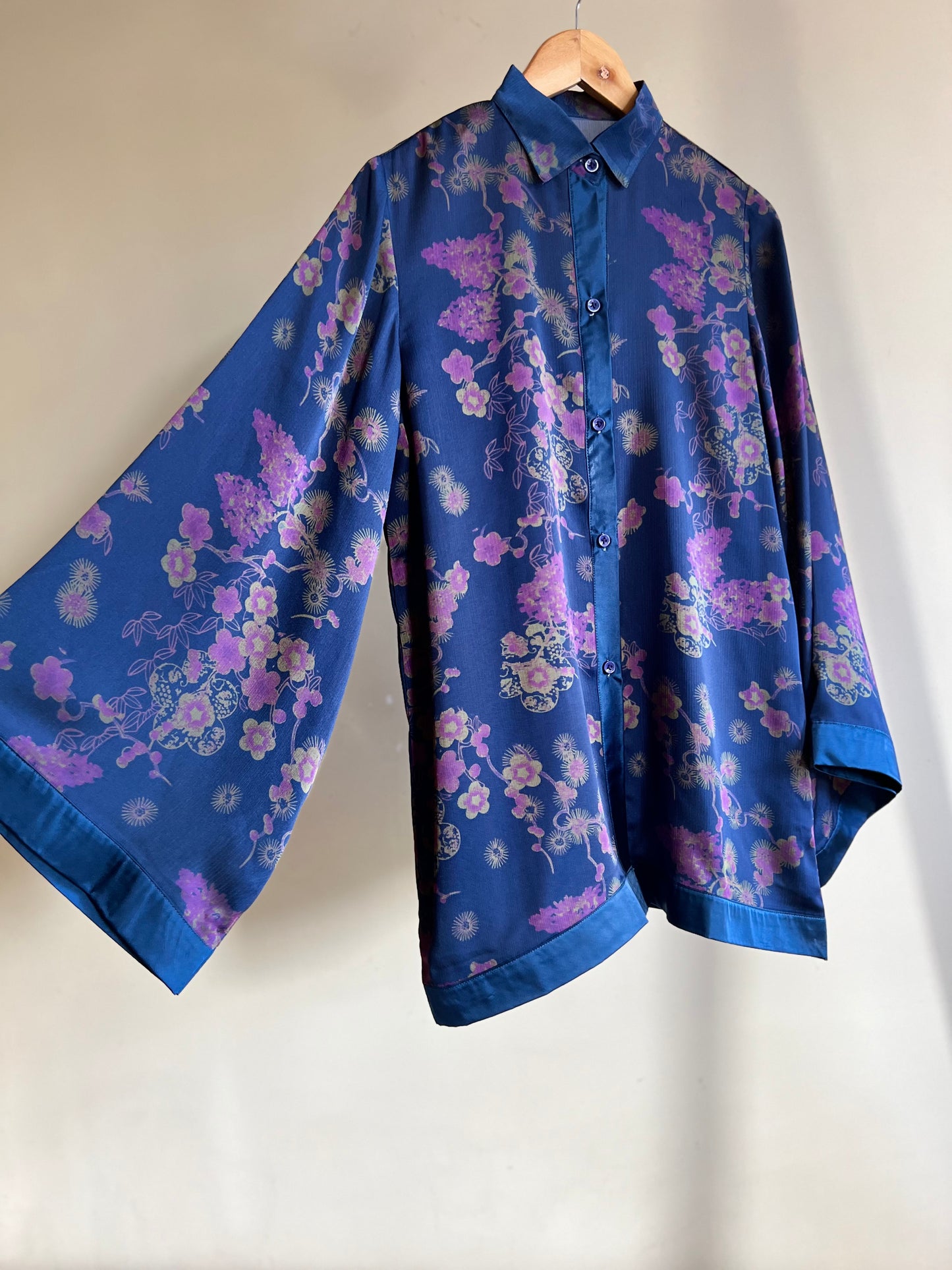 Blue Silk Co-Ord