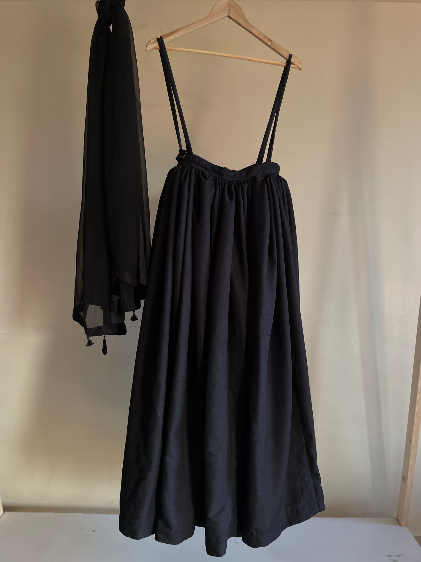 Beautiful Embriodery Black Frock